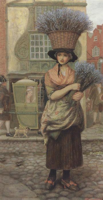Arthur Hughes Sweet Lavender (mk37) Germany oil painting art